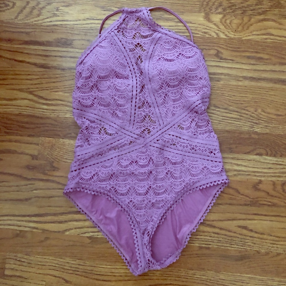 Becca crochet one piece swimsuit
